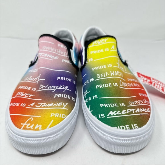 Vans Classic Slip On Pride Rainbow Sneakers - Picture 2 of 8